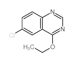 6-氯-4-乙氧基喹唑啉 结构式