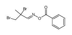 2,3-二溴-2-甲基丙醛 O-苯甲酰肟 结构式