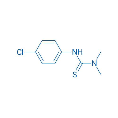 N'-(4-氯苯基)-N,N-二甲基硫脲 结构式