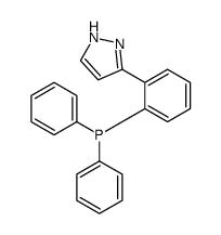 3-[2-(二苯基膦基)苯基]-1H-吡唑 结构式