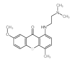 9H-Thioxanthen-9-one,1-[[2-(dimethylamino)ethyl]amino]-7-methoxy-4-methyl- 结构式