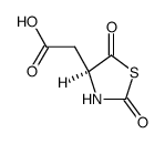 (S)-2-(2,5-二氧代噻唑烷-4-基)乙酸 结构式