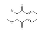 2-溴-3-甲氧基-1,4-萘二酮 结构式