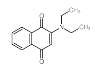 2-二乙氨基-1,4-萘二酮 结构式