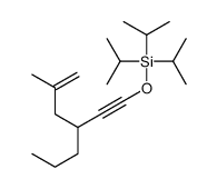 Silane, [[4-ethyl-3-(2-methyl-2-propen-1-yl)-1-butyn-1-yl]oxy]tris(1-methylethyl)- 结构式