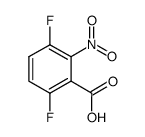 3,6-二氟-2-硝基苯甲酸 结构式