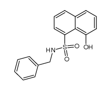 8-羟基-N-(苯甲基)-1-萘磺酰胺 结构式