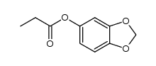 1,3-苯并二氧杂环戊烯-5-醇 5-丙酸酯 结构式
