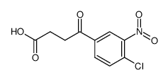 4-(4-氯-3-硝基苯基)-4-氧代丁酸 结构式