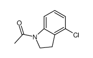 ETHANONE, 1-(4-CHLORO-2,3-DIHYDRO-1H-INDOL-1-YL) 结构式