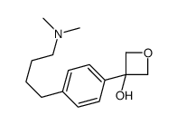 3-[4-(4-二甲氨基丁基)苯基]-3-氧杂环丁醇 结构式