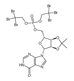 5'-Inosinic acid, 2',3'-O-(1-methylethylidene)-, bis(2,2,2-tribromoethyl) ester (9CI) 结构式