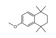 6-methoxy-1,1,4,4-tetramethyl-1,2,3,4-tetrahydronaphthalene 结构式