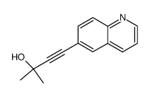 3-Butyn-2-ol, 2-methyl-4-(6-quinolinyl)- 结构式