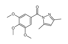 Methanone, (3,5-dimethyl-1H-pyrazol-1-yl)(3,4,5-trimethoxyphenyl)- 结构式