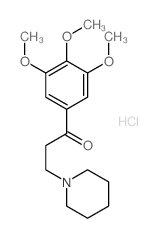 3-(1-哌啶基)-1-(3,4,5-三甲氧基苯基)-1-丙酮盐酸盐 结构式