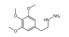 1-(3,4,5-三甲氧基苯乙基)肼 结构式