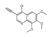 4-氯-6,7,8-三甲氧基-3-喹啉甲腈 结构式