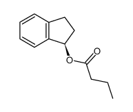 Butanoic acid, (1R)-2,3-dihydro-1H-inden-1-yl ester 结构式