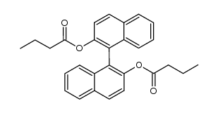 Butanoic acid, [1,1'-binaphthalene]-2,2'-diyl ester (9CI) 结构式