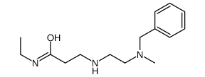 Propanamide, N-ethyl-3-[[2-[methyl(phenylmethyl)amino]ethyl]amino]- 结构式