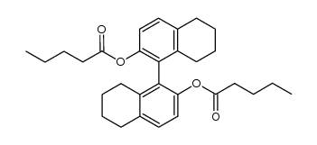 Pentanoic acid, 5,5',6,6',7,7',8,8'-octahydro[1,1'-binaphthalene]-2,2'-diyl ester (9CI) 结构式