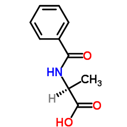 N-苯甲酰-L-丙氨酸 结构式