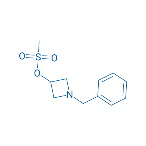 1-苄基-3-甲烷磺酰氧基氮杂丁烷 结构式