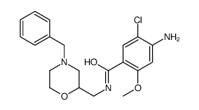 4-amino-N-((4-benzyl-2-morpholinyl)methyl)-5-chloro-2-methoxybenzamide 结构式