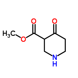 4-氧基-哌啶-3-羧酸甲酯 结构式