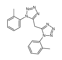 1H-Tetrazole, 5,5'-methylenebis[1-(2-methylphenyl)- 结构式