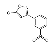 5-氯-3-(3-硝基苯基)异恶唑 结构式