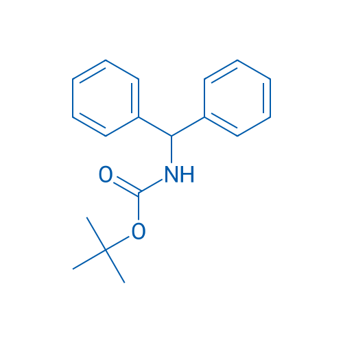 Carbamic acid, N-(diphenylmethyl)-, 1,1-dimethylethyl ester 结构式