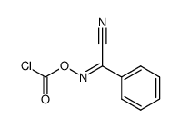 Carbonochloridic acid, (cyanophenylmethylene)azanyl ester 结构式