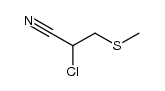 2-氯-3-(甲硫基)丙腈 结构式