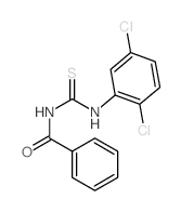 1-Benzoyl-3-(2,5-dichlorophenyl)thiourea 结构式