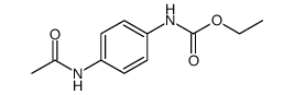 N-(4-乙酰氨基苯基)氨基甲酸乙酯 结构式
