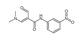 3-(二甲氨基)-2-甲酰基-N-(3-硝基苯基)丙烯酰胺 结构式