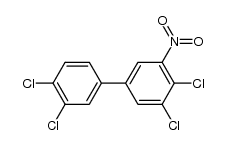 3,3',4,4'-四氯-5-硝基联苯 结构式