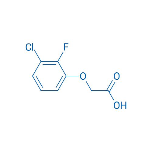2-(3-氯-2-氟苯氧基)乙酸 结构式