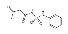 3-氧代-N-[(苯氨基)磺酰基]丁酰胺 结构式