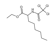 Octanoic acid, 2-[(2,2,2-trichloroacetyl)amino]-, ethyl ester 结构式