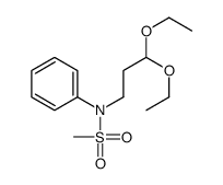N-(3,3-二乙氧基丙基)-N-苯基甲磺酰胺 结构式
