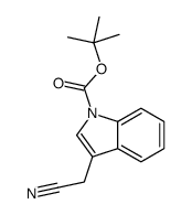 N-Boc-吲哚-3-乙腈 结构式