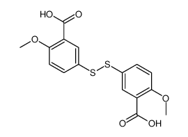 3,3'-二硫代双[6-甲氧基苯甲酸] 结构式