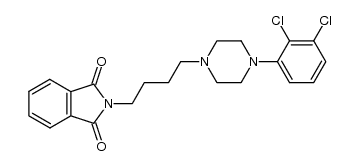 2-(4-(4-(2,3-二氯苯基)哌嗪-1-基)丁基)异吲哚啉-1,3-二酮 结构式