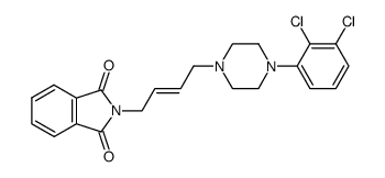 1H-Isoindole-1,3(2H)-dione, 2-[(2E)-4-[4-(2,3-dichlorophenyl)-1-piperazinyl]-2-buten-1-yl]- 结构式