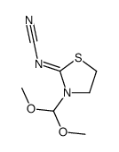 Cyanamide, [3-(dimethoxymethyl)-2-thiazolidinylidene]- (9CI) 结构式