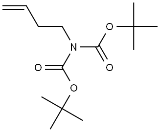 亚氨基二羧酸 2-(3-丁烯-1-基)-1,3-双(1,1-二甲基乙基)酯 结构式