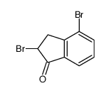 2,4-二溴-2,3-二氢-1H-茚-1-酮 结构式